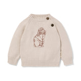 Aster & Oak Oat Bunny Knit Jumper