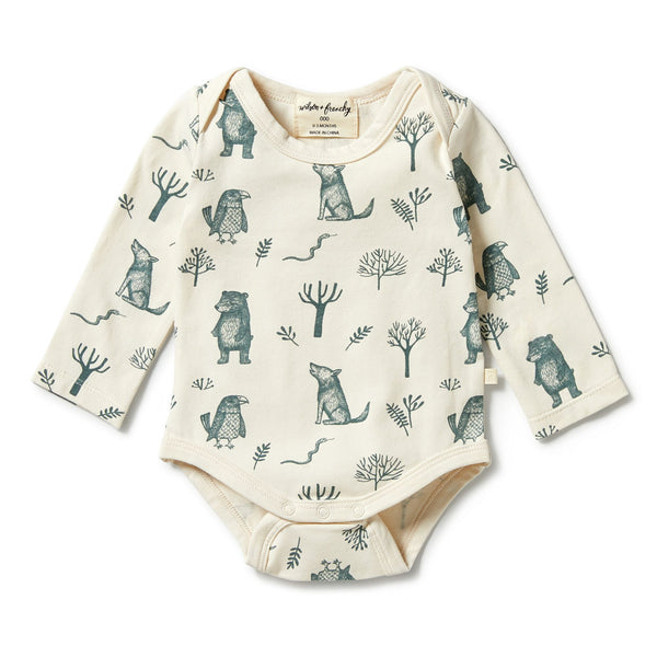 Wilson & Frenchy Organic Envelope Bodysuit - The Woods