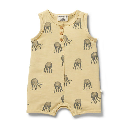 Wilson & Frenchy Organic Growsuit - Ollie Octopus