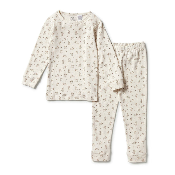 Wilson & Frenchy Organic bunny Long Sleeve Pyjamas