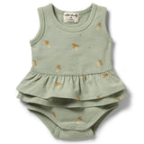 Wilson & Frenchy Organic Ruffle Bodysuit - Perfect Pears