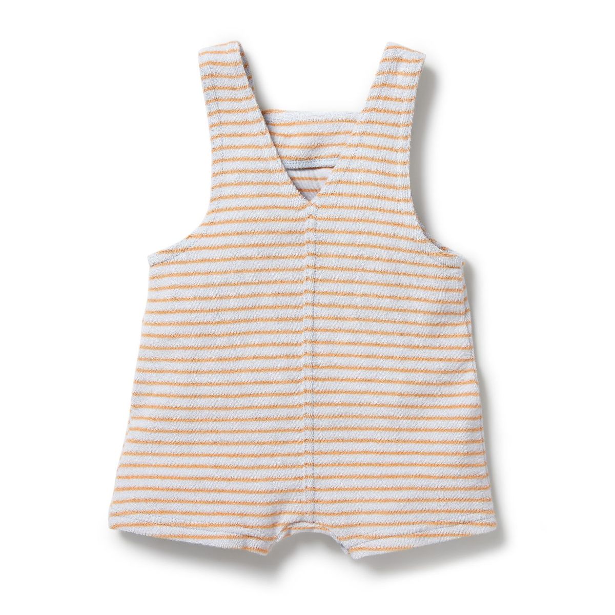 Organic Terry Overall - Nutmeg Stripe