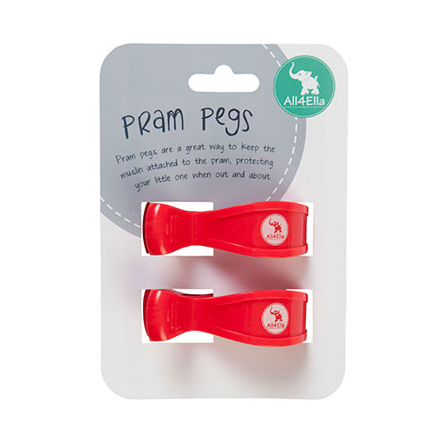 All4Ella | 2 Pack Pegs - Red