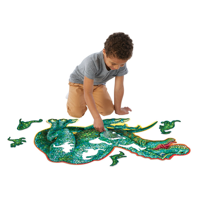 Peaceable Kingdom 40 pc Floor Puzzle - Shiny Dinosaur