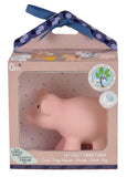 Tikiri | Pig - Natural Rubber Baby Rattle & Bath Toy