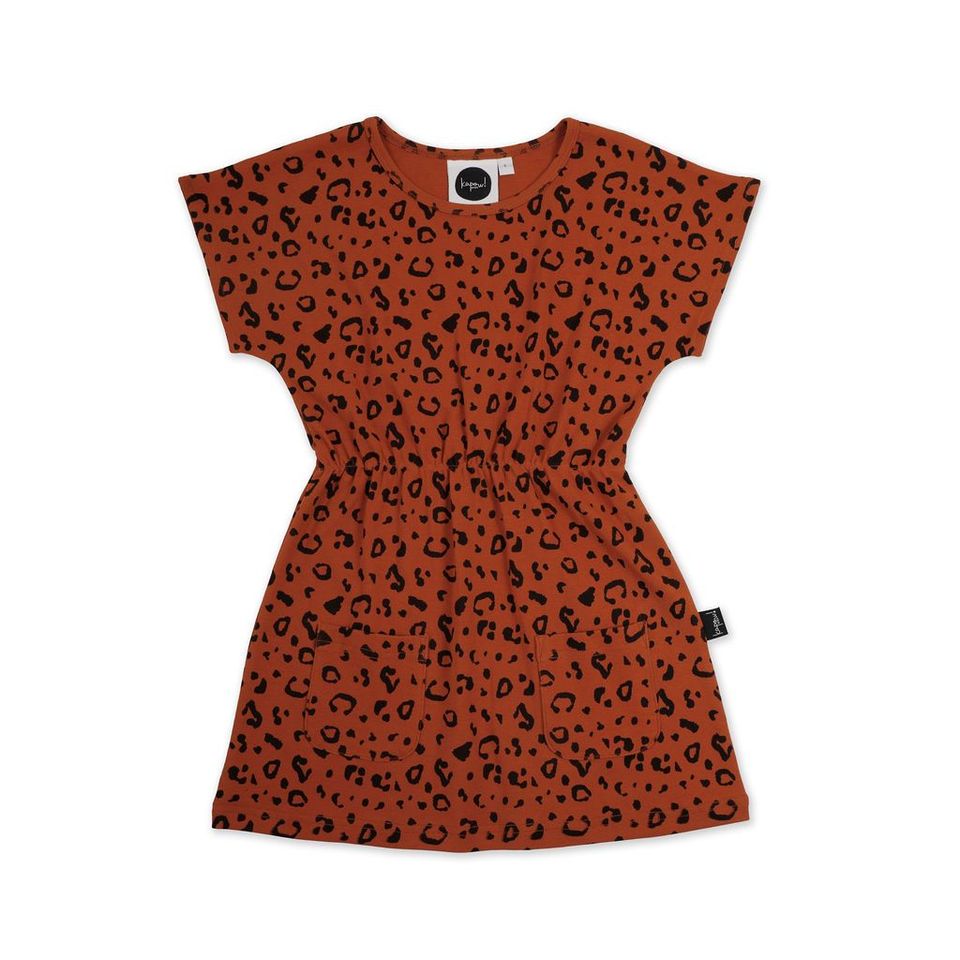 Rust Cheetah Pocket Dress - LAST Size 4