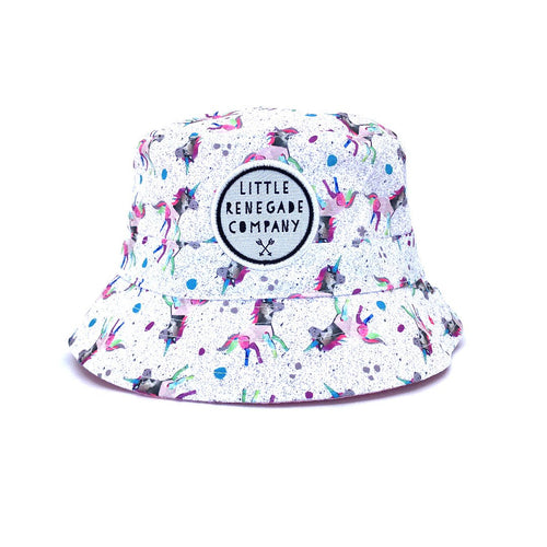 Sparkles Unicorn Reversible Bucket Hat