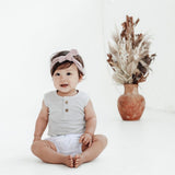 Aster & Oak | Silver Grey Singlet Onesie - LAST Size 0000, 1