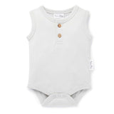 Aster & Oak | Silver Grey Singlet Onesie - LAST Size 0000, 1