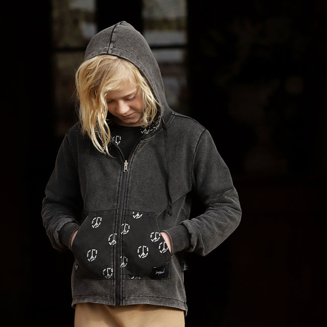 KaPow Kids | Skate & Peace Reversible Hooded Jacket
