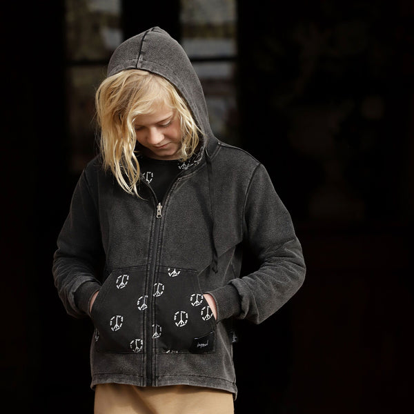 KaPow Kids | Skate & Peace Reversible Hooded Jacket