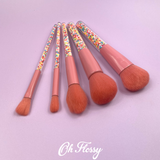 oh flossy sprinkle makeup brush set