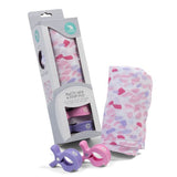 Muslin Wrap & 2 Pram Pegs – Abstract Pink