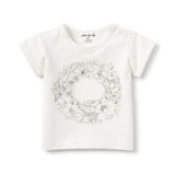 Wilson & Frenchy | Wreath Rolled Cuff Tee - LAST Size 0000, 00