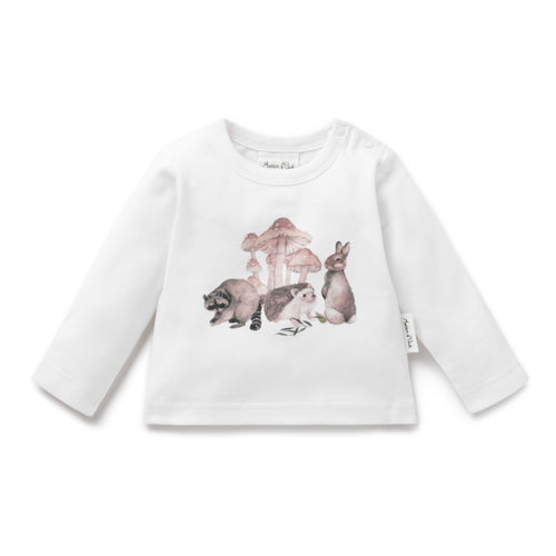 Aster & Oak | Woodland Print LS Top - LAST Size 2