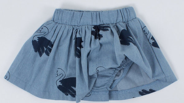 Tiny Tribe | Swan Chambray Skort- LAST Size 000