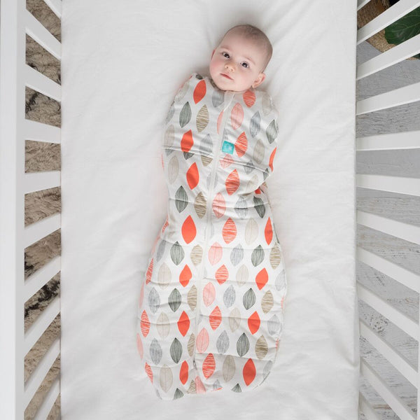 Ergopouch | Cocoon Winter Swaddle and Sleep Bag (2.5 tog) - Blush Leaf