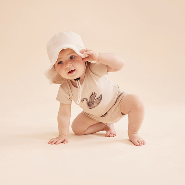 Wilson & Frenchy | Crinkle Ruffle Nappy Pant - Little Swan