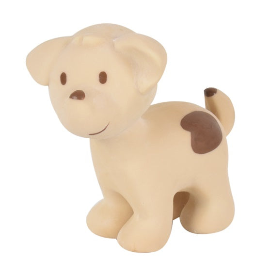 Tikiri | Puppy - Natural Rubber Baby Rattle & Bath Toy