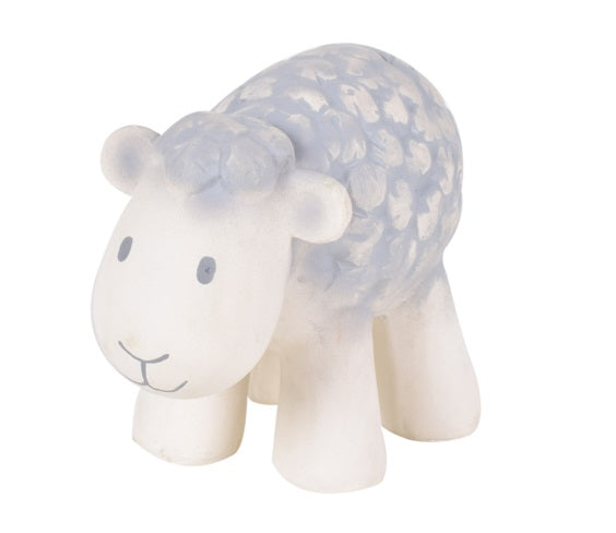 Tikiri | Sheep - Natural Rubber Baby Rattle & Bath Toys