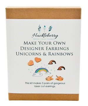 Huckleberry | Make Your Own Designer Earrings - Unicorns & Rainbows